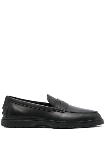 Tod's leather Penny loafers - Schwarz