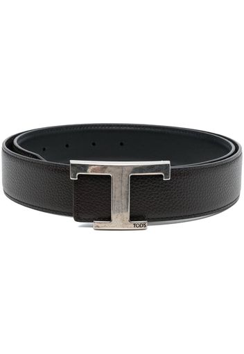 Tod's T-logo buckle belt - Schwarz