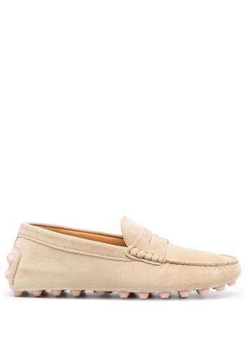 Tod's almond-toe loafers - Nude