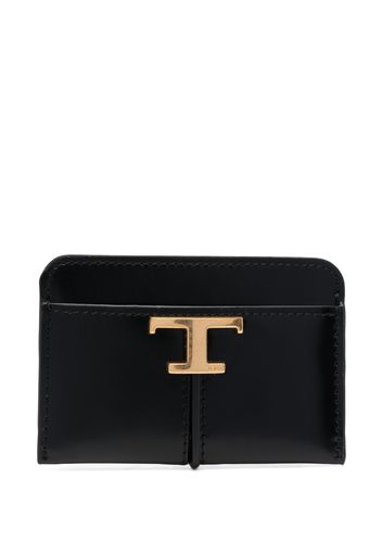 Tod's Kartenetui mit Logo-Schild - Schwarz