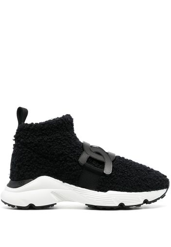 Tod's Sneakers mit Faux Shearling - Schwarz