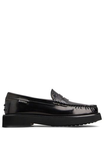 Tod's penny-slot leather loafers - Schwarz