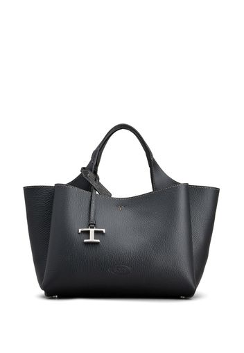 Tod's logo-pendant leather shoulder bag - Schwarz