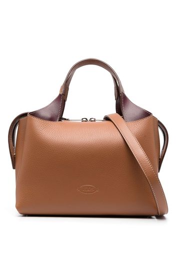 Tod's medium Boston leather tote bag - Braun