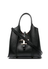 Tod's Timeless logo-plaque tote bag - Schwarz