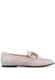 Tod's flat suede loafers - Grau