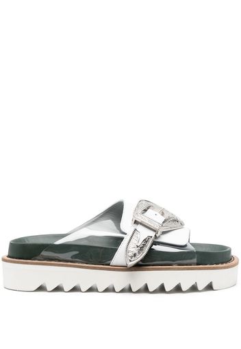 Toga Pulla two-tone buckled sandals - Weiß