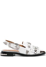Toga Pulla silver-tone stud embellished sandals - Weiß