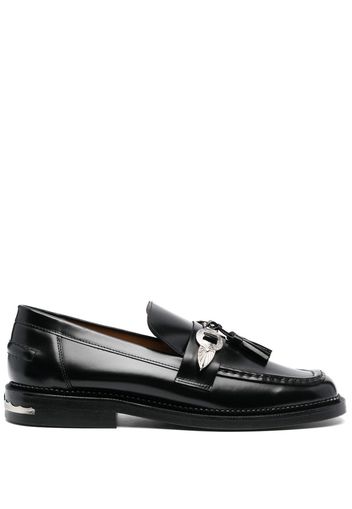 Toga Virilis buckle strap loafers - Schwarz