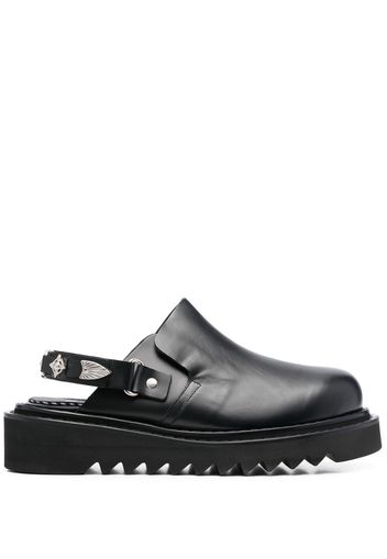 Toga Virilis chunky leather sandals - AJ1249 - BLACK LEATHER