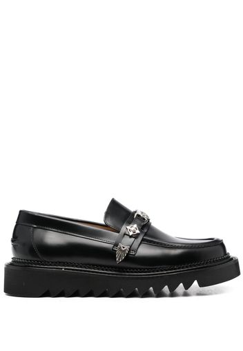 Toga Virilis chunky leather loafers - Schwarz