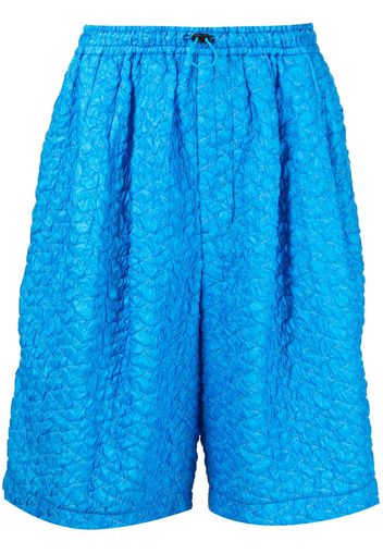 Toga Virilis textured drawstring shorts - Blau