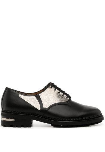 Toga Virilis embellished leather Oxford shoes - Schwarz