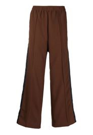 Toga Virilis side-stripe straight-leg trousers - Braun