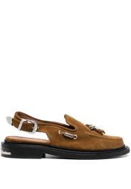 Toga Virilis Slingback-Mules im Loafer-Style - Braun