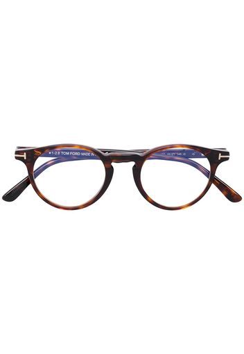 TOM FORD Eyewear round acetate glasses - Braun