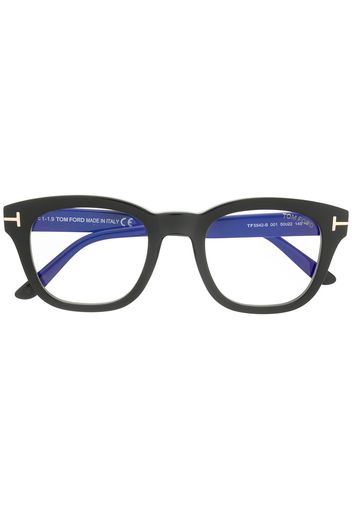 TOM FORD Eyewear Brille in Colour-Block-Optik - Schwarz