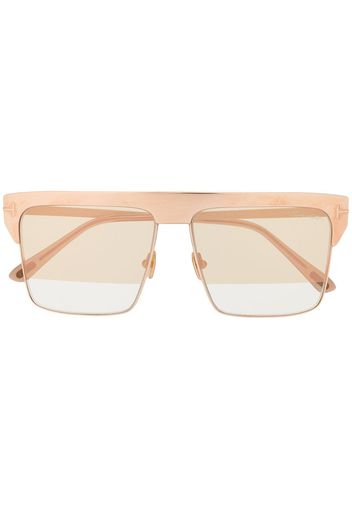 TOM FORD Eyewear Sonnenbrille mit eckigem Gestell - Gold