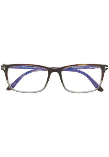 TOM FORD Eyewear Brille mit eckigem Gestell - Braun