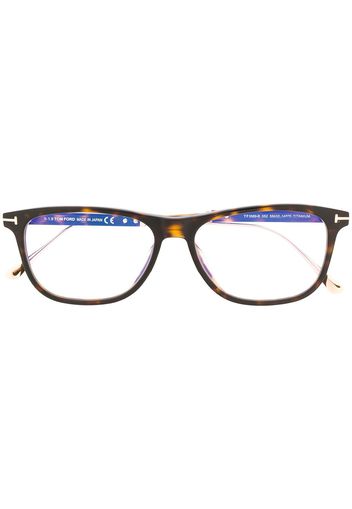 TOM FORD Eyewear Brille mit eckigem Gestell - Braun