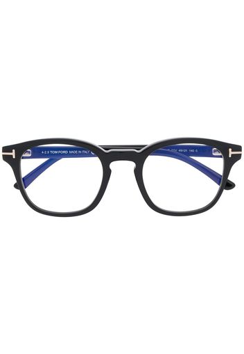 TOM FORD Eyewear Brille mit getönten Clip-On-Gläsern - Schwarz