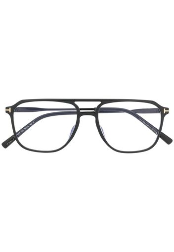 TOM FORD Eyewear Pilotenbrille mit dickem Gestell - Schwarz