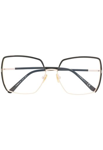 TOM FORD Eyewear Brille in Oversized-Design - Schwarz