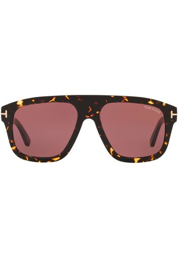 TOM FORD Eyewear Oversized-Sonnenbrille in Schildpattoptik - Braun