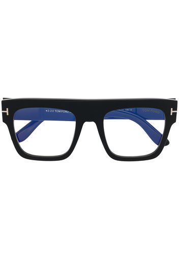 TOM FORD Eyewear Brille mit eckigem Gestell - Schwarz