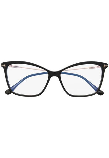 TOM FORD Eyewear Brille mit Cat-Eye-Gestell - Schwarz