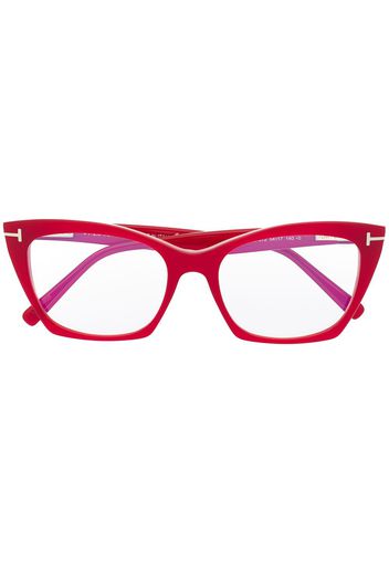 TOM FORD Eyewear Brille im Cat-Eye-Design - Rot