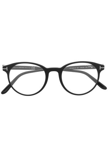 TOM FORD Eyewear FT5695B Brille mit rundem Gestell - Schwarz