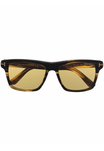 TOM FORD Eyewear tortoiseshell square-frame sunglasses - Braun