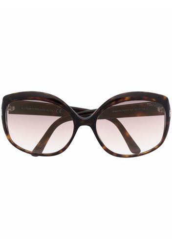 TOM FORD Eyewear Sonnenbrille in Schildpattoptik - Braun