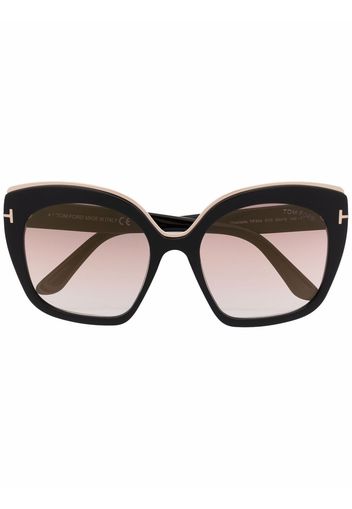 TOM FORD Eyewear oversized-frame sunglasses - Schwarz