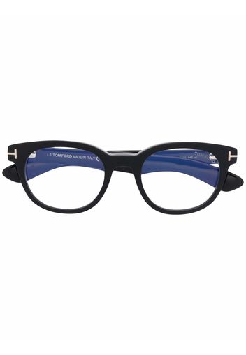 TOM FORD Eyewear Brille mit rundem Gestell - Schwarz