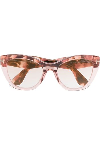 TOM FORD Eyewear tortoiseshell-effect cat-eye sunglasses - Rosa