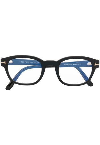 TOM FORD Eyewear Brille mit rundem Gestell - Schwarz