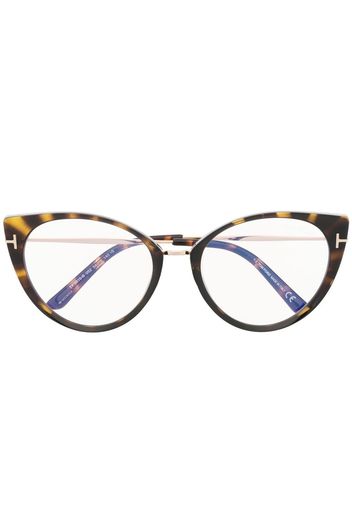 TOM FORD Eyewear cat-eye frame glasses - Braun