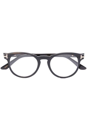 TOM FORD Eyewear Brille mit rundem Gestell - Schwarz