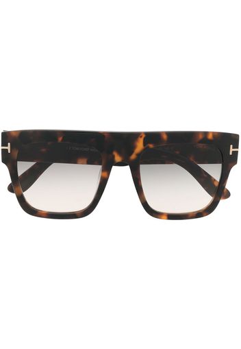 TOM FORD Eyewear Renee square-frame sunglasses - Braun