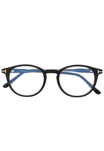 TOM FORD Eyewear round-frame glasses - Schwarz