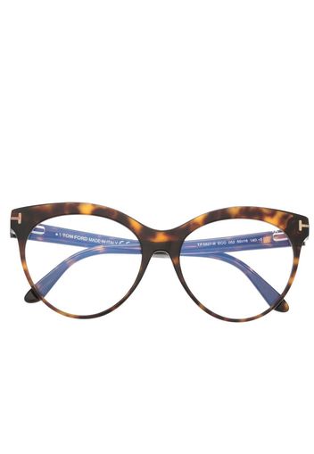 TOM FORD Eyewear Brille mit Cat-Eye-Gestell - Braun