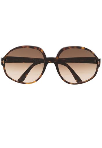 TOM FORD Eyewear oversized-frame sunglasses - Braun