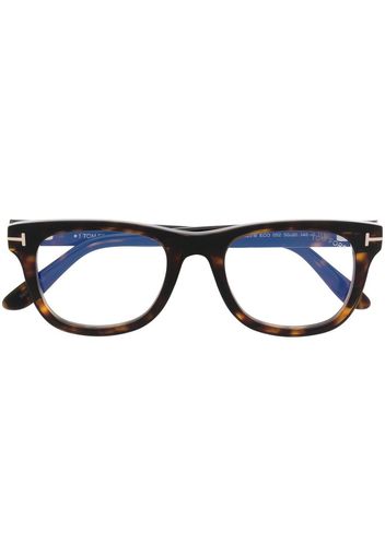 TOM FORD Eyewear round frame glasses - Braun