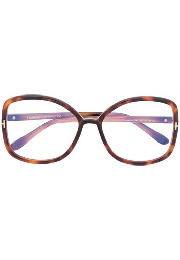 TOM FORD Eyewear FT5845B oversize-frame glasses - Braun