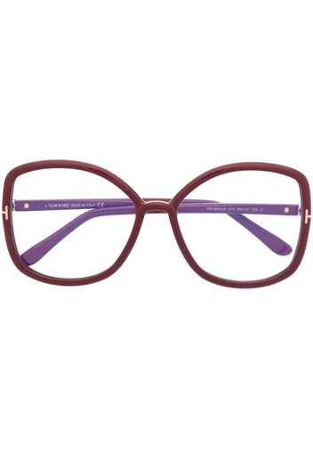 TOM FORD Eyewear Brille mit Oversized-Gestell - Rot