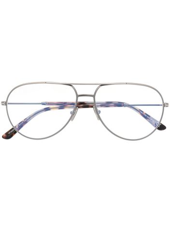 TOM FORD Eyewear Brille mit doppeltem Steg - Silber