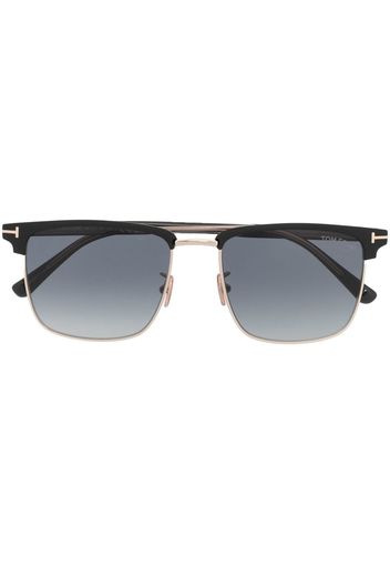 TOM FORD Eyewear Sonnenbrille mit eckigem Gestell - Grau