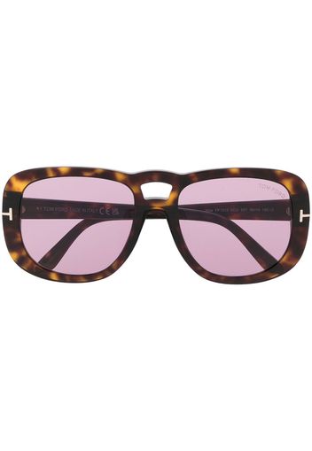 TOM FORD Eyewear oversize-frame sunglasses - Braun